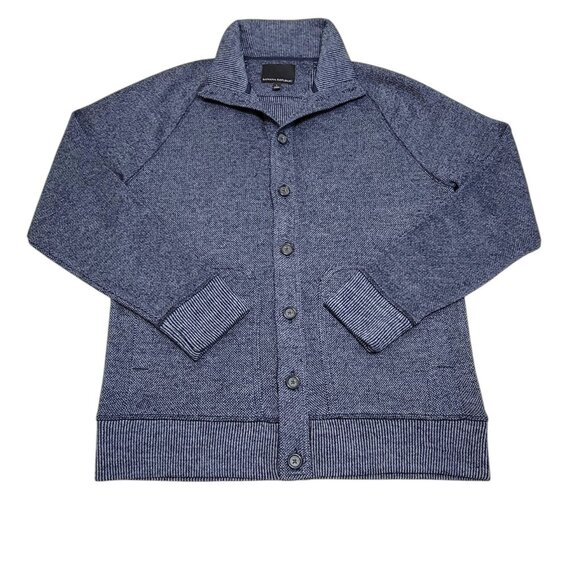 Banana Republic Mens Blue Button‎ Front Cardigan Sweater Long Sleeve Size L - Picture 1 of 8